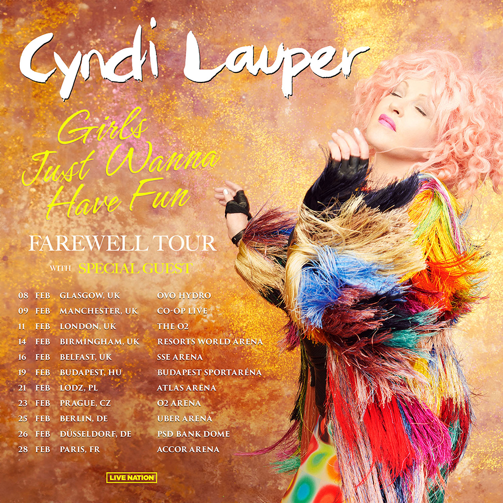 Cyndi Lauper Girls Just Want To Have Fun tour