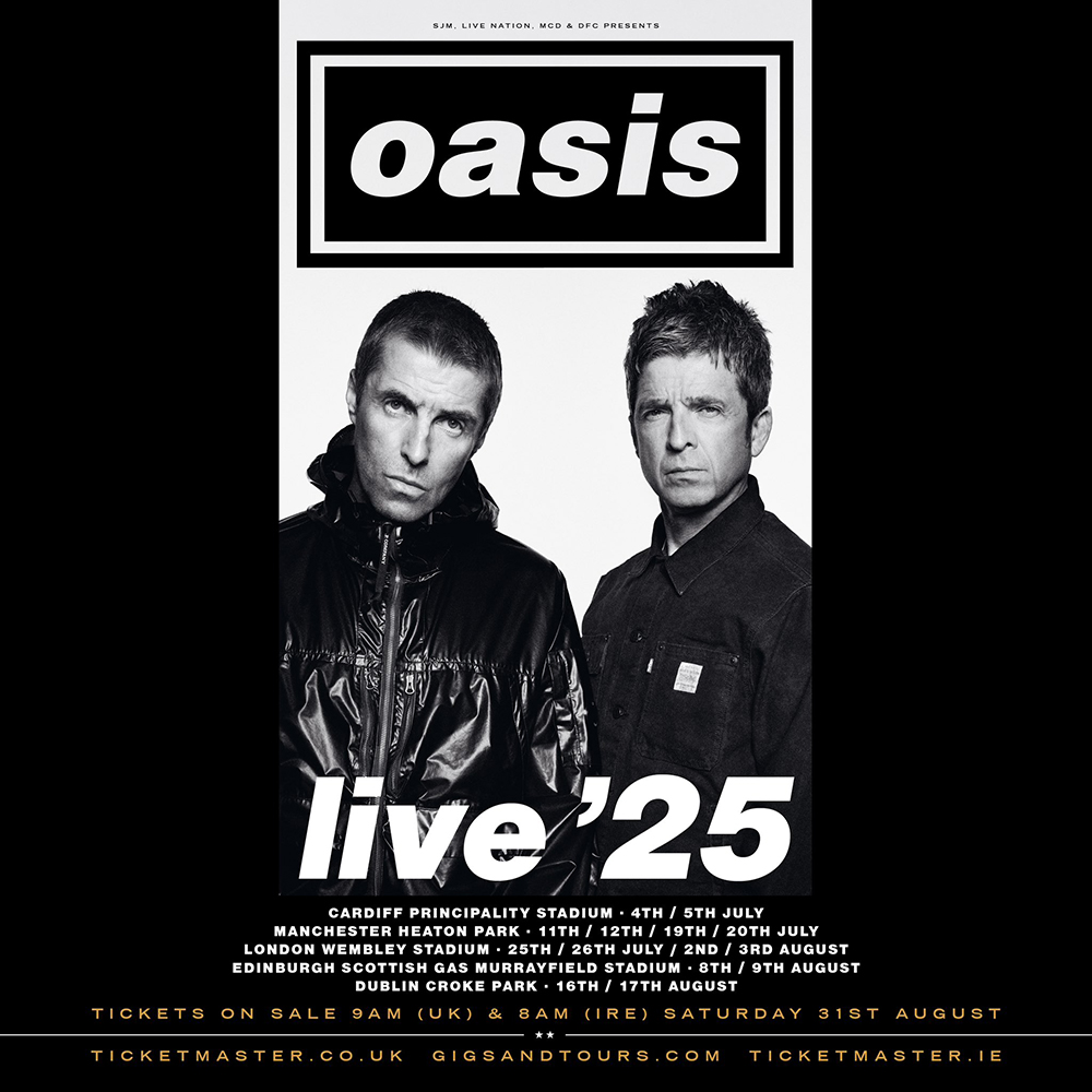 OASIS LIVE '25 world tour.