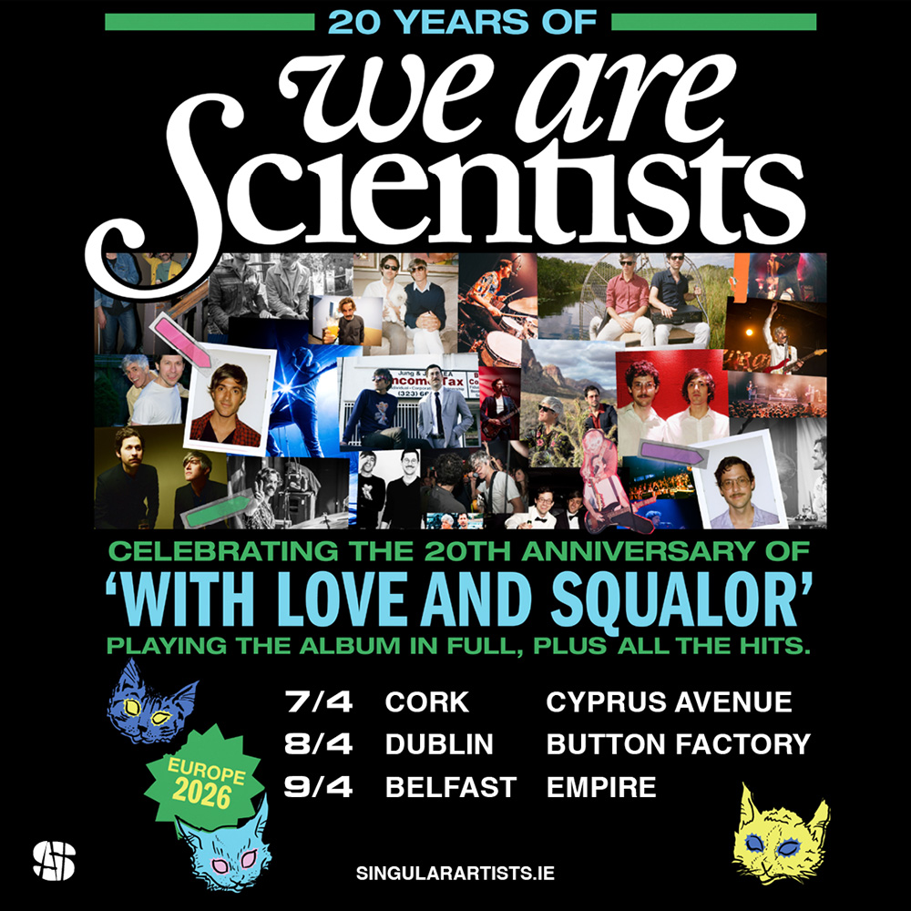 We Are Scientists "With Love And Squalor" 20th Anniversary Tour