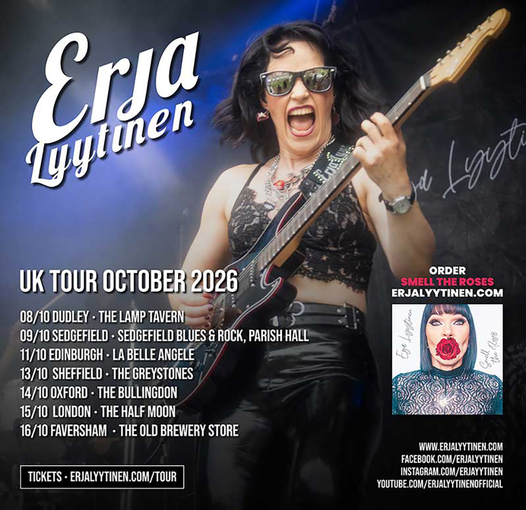 Erja Lyytinen Celebrates 50th Anniversary Rock & Blues Birthday UK Tour
