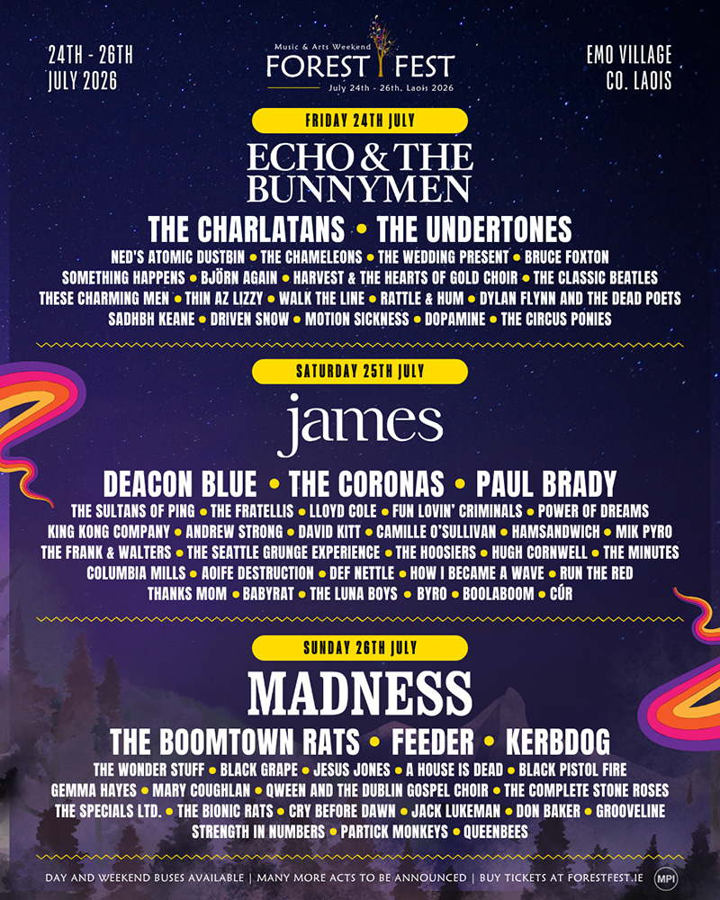 32 New Acts Announced for Forest Fest 2026