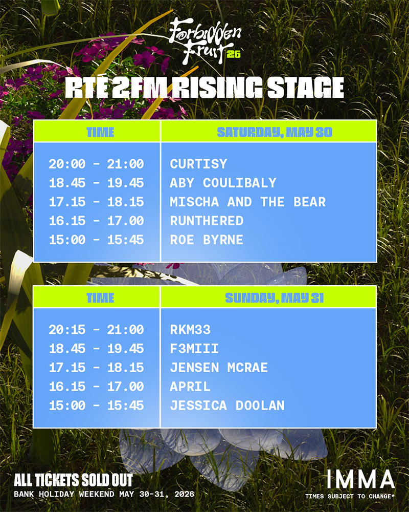 Forbidden Fruit RTE 2FM Stage