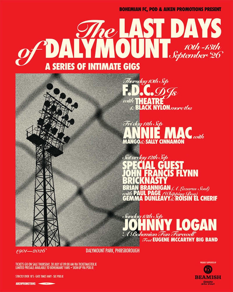Bohemian FC Announces 'The Last Days of Dalymount'