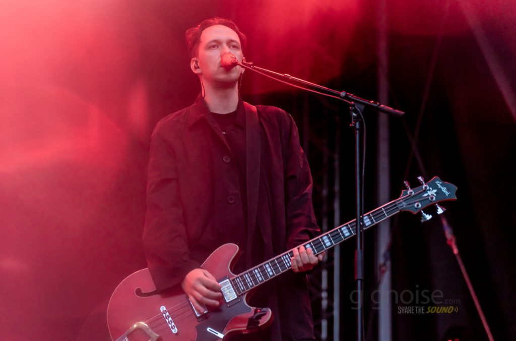 Sprints Bass Player in Red Live Collins Barracks