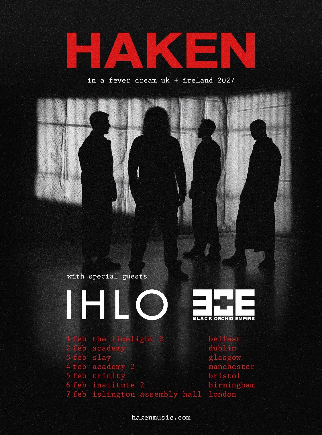 Haken Headline Academy, Dublin Show