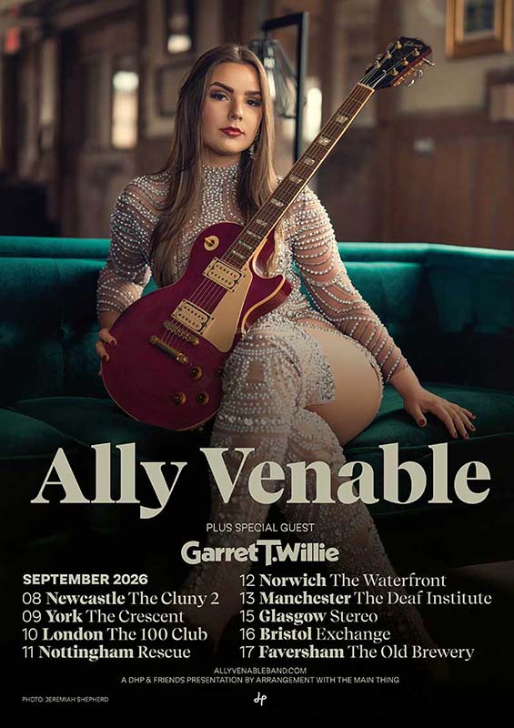 Ally Venable announces livestream concert at The 100 Club