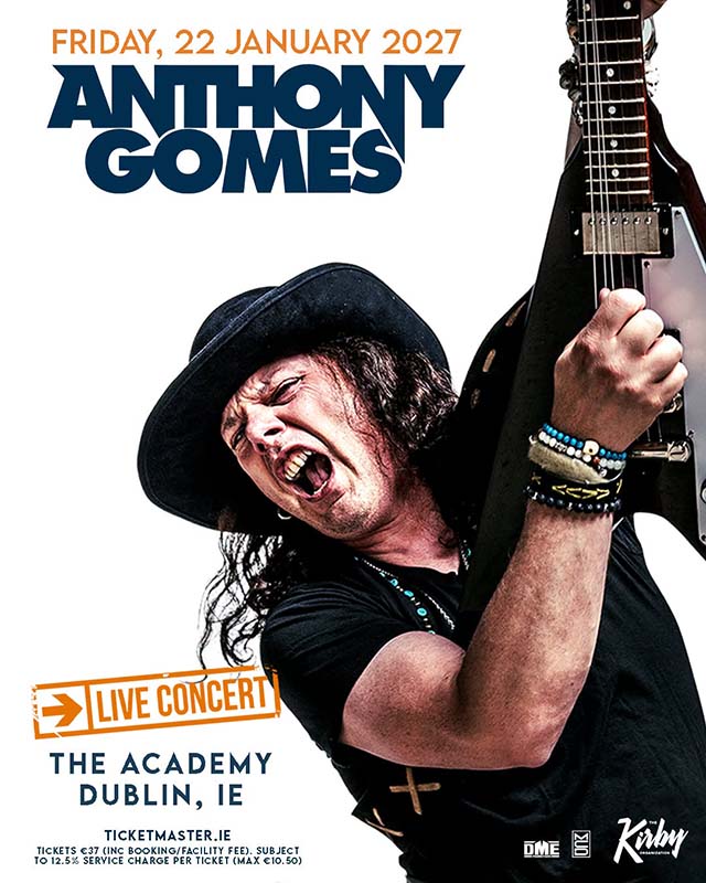 Anthony Gomes Announces Dublin Academy Show