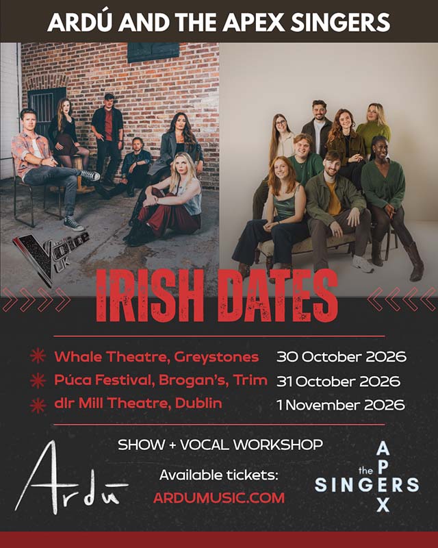 Ardú Announce Co-Headline Dates with The Apex Singers
