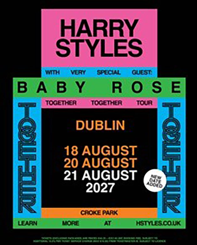 Harry Styles Announces Third And Final Croke Park Show