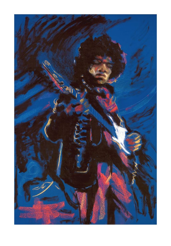 Ronnie Wood Jimi Hendrix Portrait