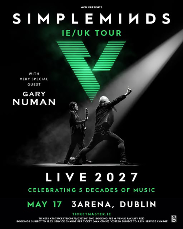 Simple Minds announce their return to Ireland with a headline show at Dublin’s 3Arena