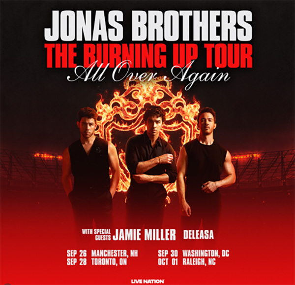 Jonas Brothers and Jamie Miller